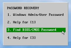 bios password recover